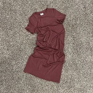 Functional Mauve t-shirt Midi Dress